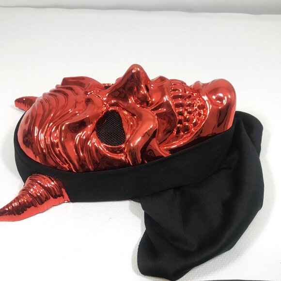 Adult Halloween Mask Red Devil - Picture 6 of 8